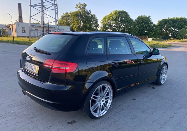 Audi A3 cena 27900 przebieg: 275430, rok produkcji 2008 z Tarczyn małe 191